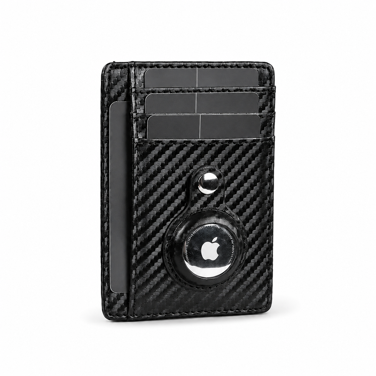 Premium AirTag Wallet Leather Card Holder RFID Blocking Slim Anti Lost Scratch Resistant Cash Coin Holder Travel Wallet Compatible with iPhone