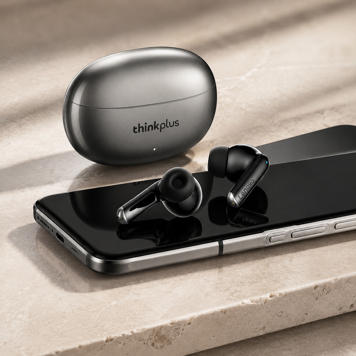 Premium Bluetooth 5.3 Wireless Earbuds Stereo In Ear Headphones Clear Microphone Sport Fit Low Latency Charging Case TWS Compatible with iPhone