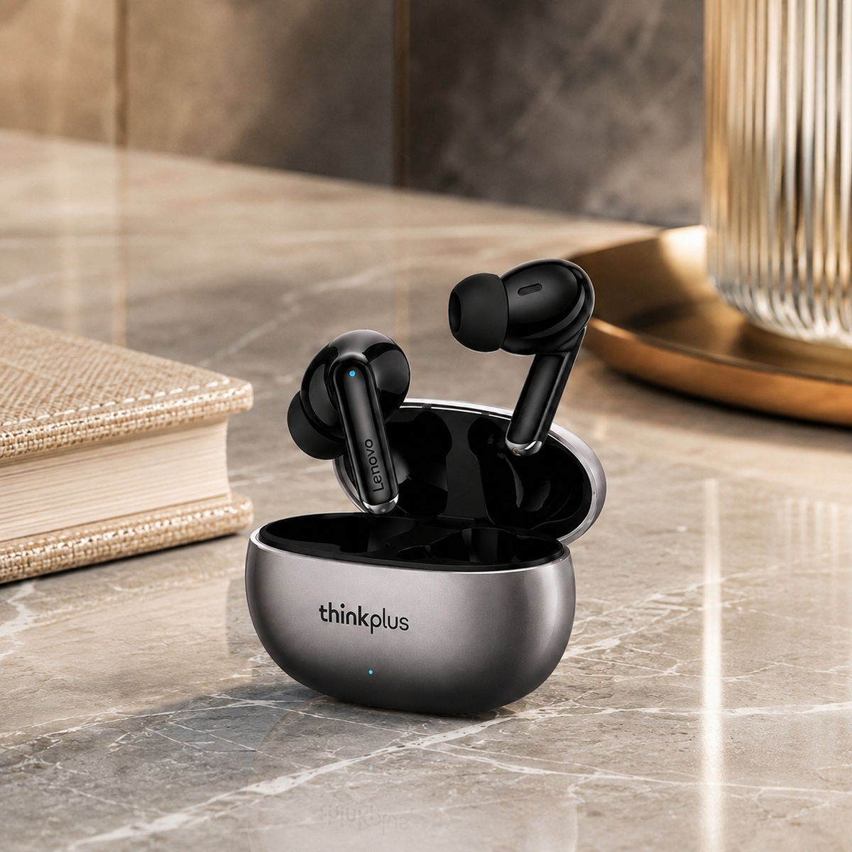 Premium Bluetooth 5.3 Wireless Earbuds Stereo In Ear Headphones Clear Microphone Sport Fit Low Latency Charging Case TWS Compatible with iPhone