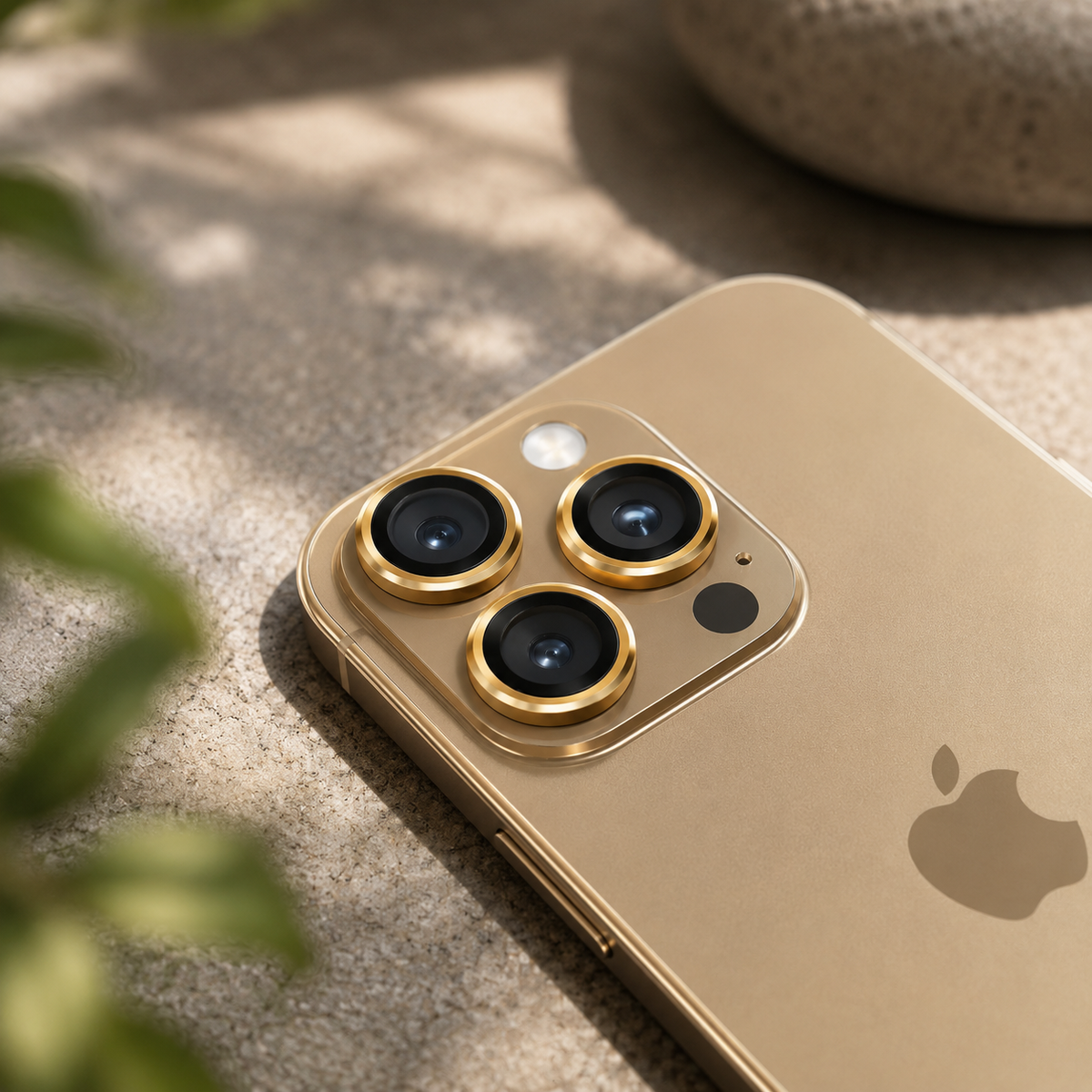 Premium Camera Lens Protector Tempered Glass Aluminum Alloy Metal Ring Full Coverage Scratch Resistant Anti Reflection Compatible with iPhone