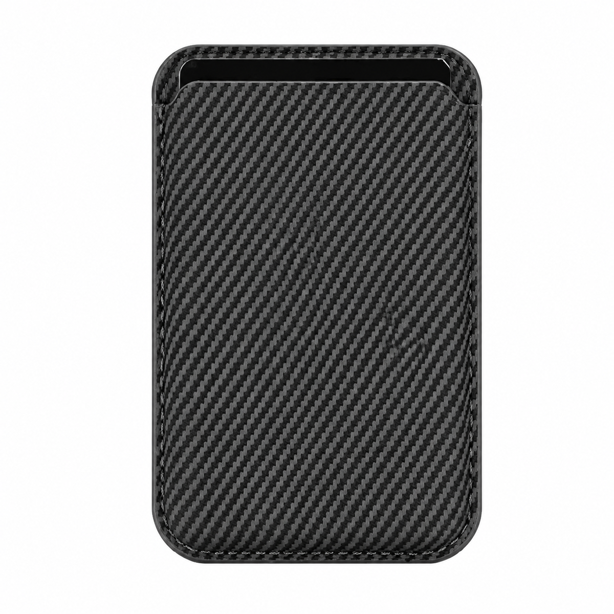 Premium MagSafe Card Holder Wallet Carbon Fiber Magnetic Slim Card Case Credit Card Holder Strong Magnetic Storage Compatible with iPhone
