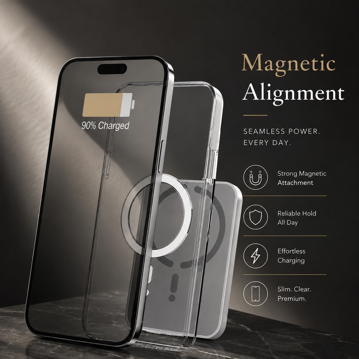 Premium Magnetic Car Wireless Charger Air Vent Phone Holder 100W Fast Charging MagSafe Compatible Wireless Charging Mount Stand Compatible with iPhone