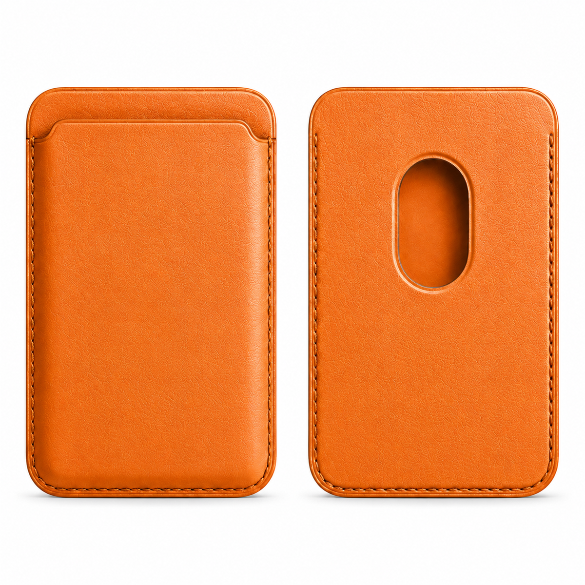 Premium Magnetic Leather Wallet MagSafe RFID Blocking Card Holder Slim Magnetic Card Case Anti Scratch Leather Wallet Compatible with iPhone Everyday