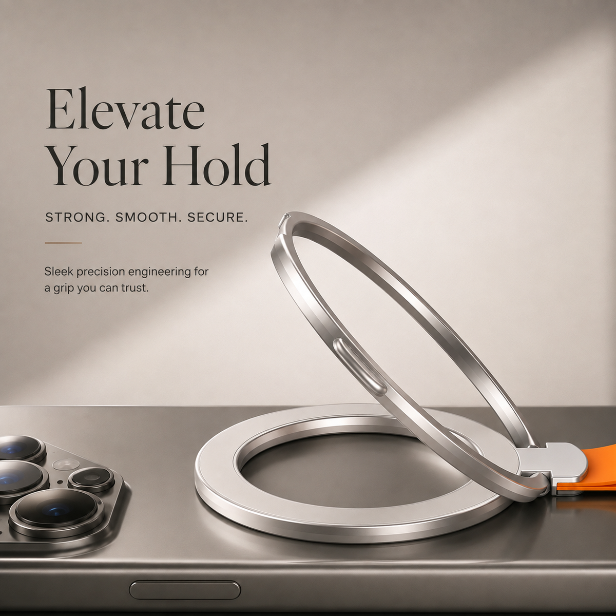 Premium Magnetic Phone Grip Stand MagSafe Finger Ring Holder Hand Strap Kickstand Magnetic Phone Holder Car Mount Desk Stand Compatible with iPhone