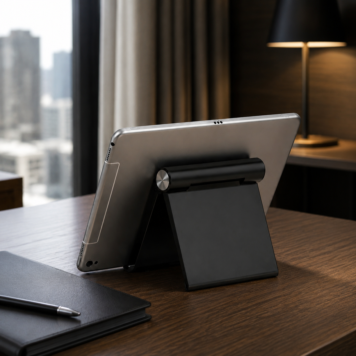 Premium Magnetic Phone Holder Stand Adjustable Foldable Desk Stand Anti Slip Mobile Holder Ergonomic Viewing Stand Strong Magnetic Support Compatible with iPhone