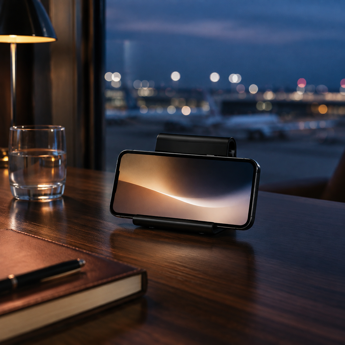 Premium Magnetic Phone Holder Stand Adjustable Foldable Desk Stand Anti Slip Mobile Holder Ergonomic Viewing Stand Strong Magnetic Support Compatible with iPhone