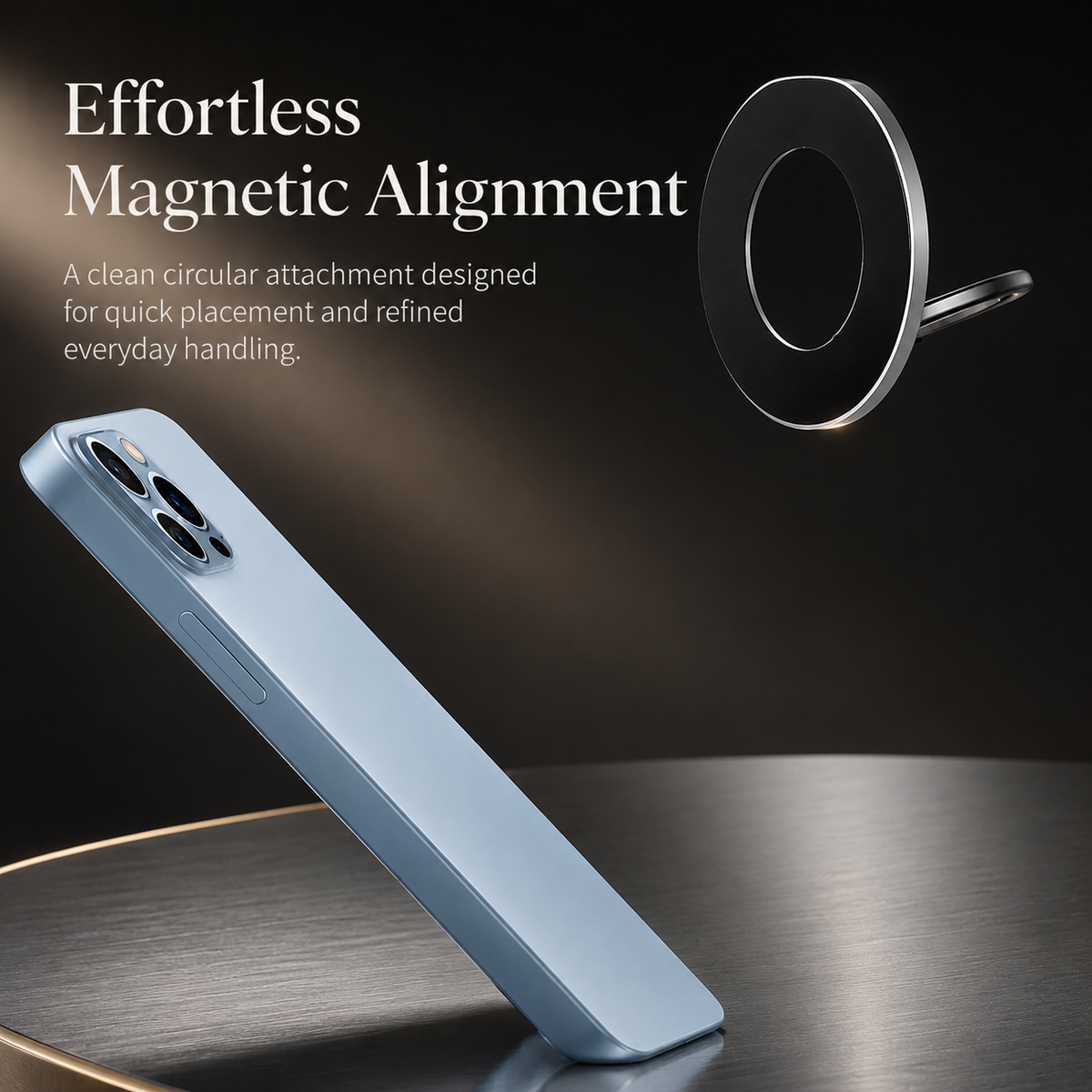 Premium Magnetic Phone Ring Holder for MagSafe 360 Rotating Grip Stand Detachable Foldable Finger Holder Kickstand Slim Compatible with iPhone Compact