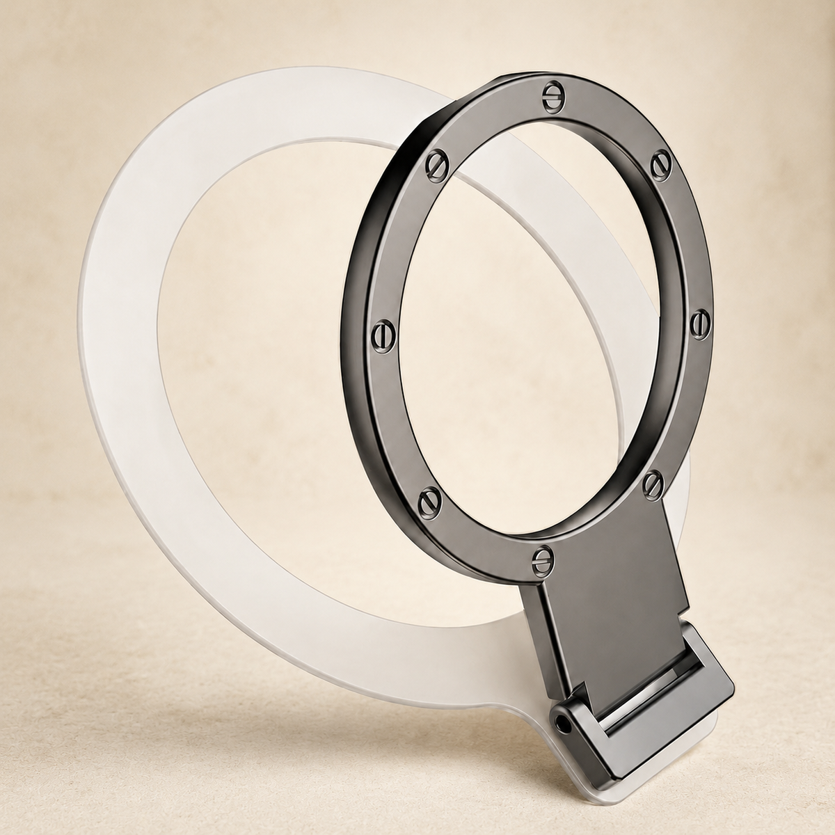 Premium Magnetic Phone Ring Holder for MagSafe 360 Rotating Grip Stand Detachable Foldable Finger Holder Kickstand Slim Compatible with iPhone Compact