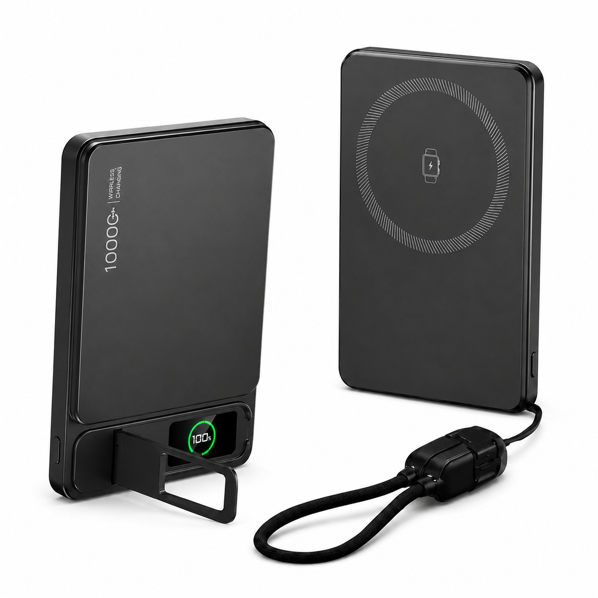 Premium Magnetic Wireless Power Bank Fast Charging Portable Battery Digital Display Metal Shell USB C Wireless Charger Two Way Charging Compatible with iPhone