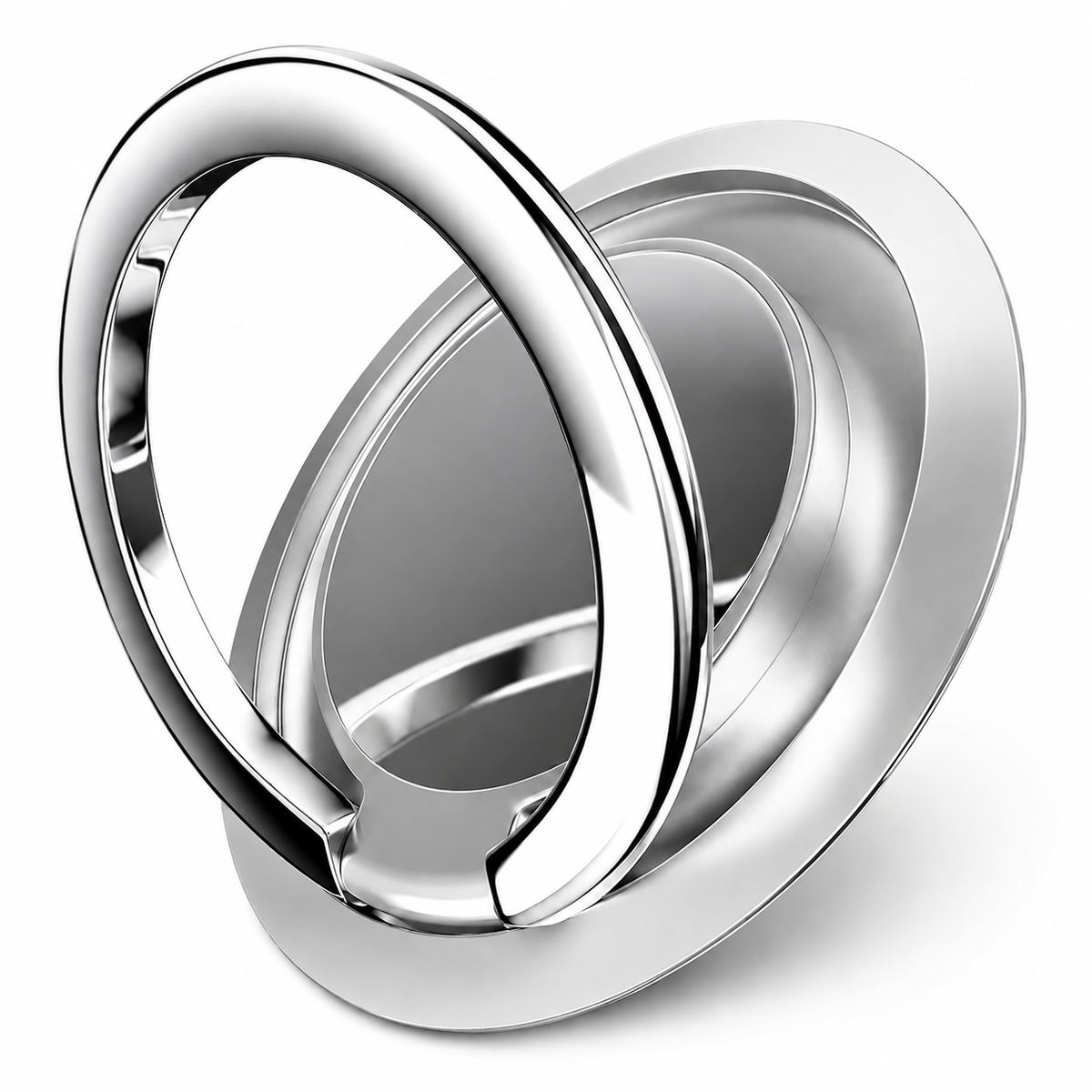 Premium Metal Finger Ring Phone Holder 180 Rotating Grip Stand Foldable Kickstand Adhesive Smartphone Holder Zinc Alloy Universal Compatible with iPhone