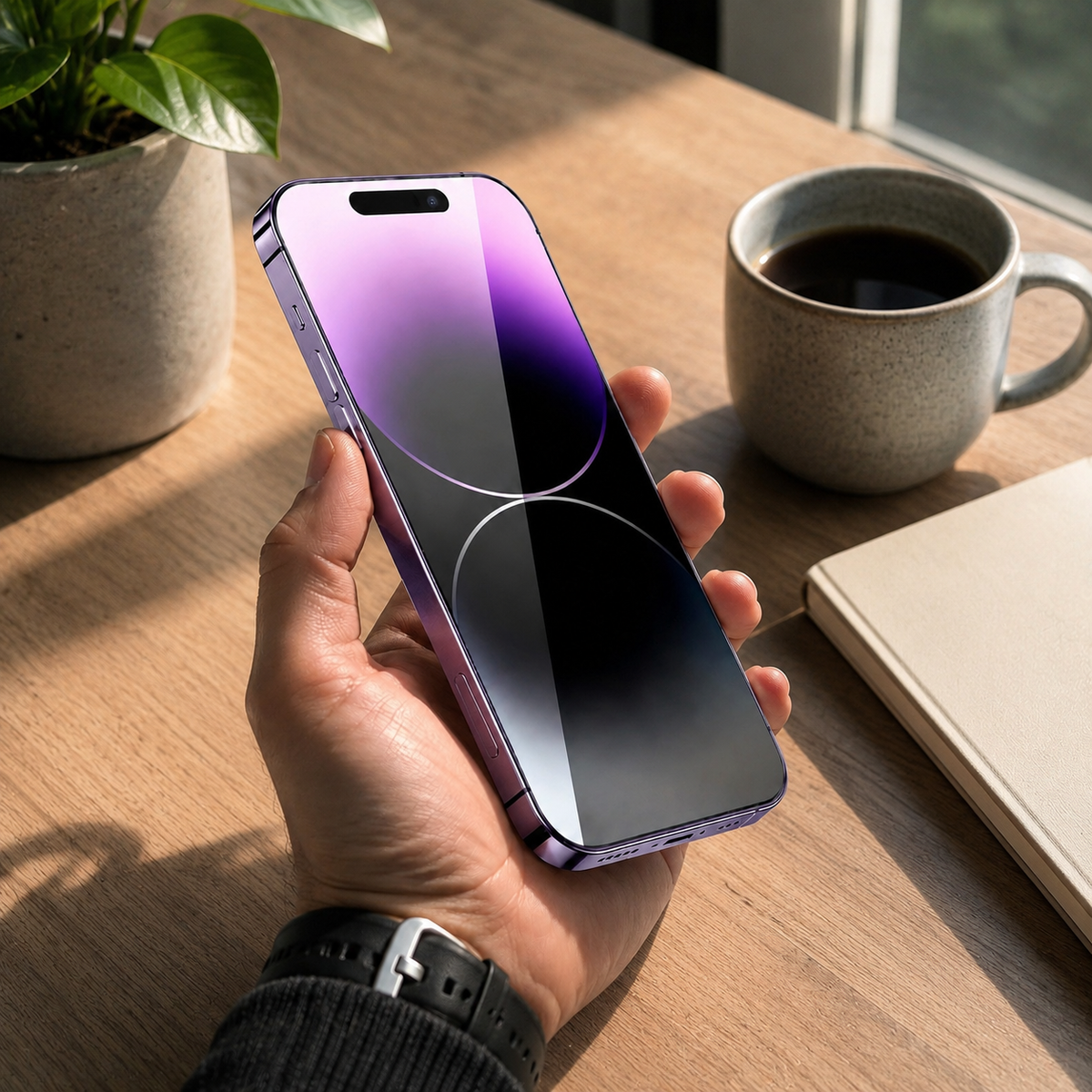 Premium Privacy Screen Protector Anti Spy Tempered Glass Blue Lights Full Coverage Scratch Resistant Screen Guard Case Friendly Compatible with iPhone