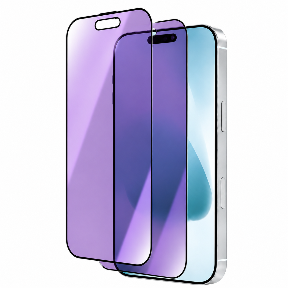 Premium Privacy Screen Protector Anti Spy Tempered Glass Blue Lights Full Coverage Scratch Resistant Screen Guard Case Friendly Compatible with iPhone