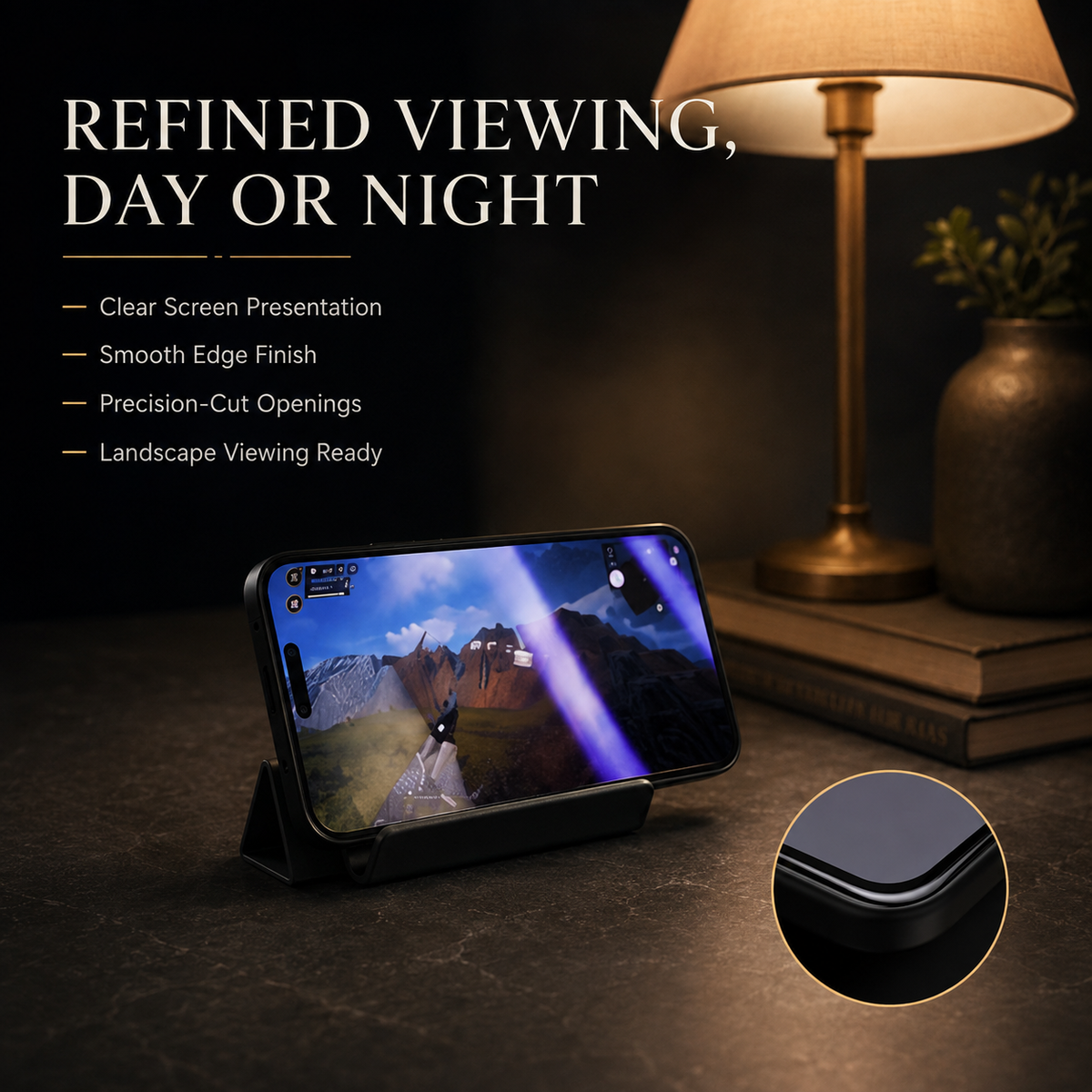 Premium Privacy Screen Protector Anti Spy Tempered Glass Blue Lights Full Coverage Scratch Resistant Screen Guard Case Friendly Compatible with iPhone