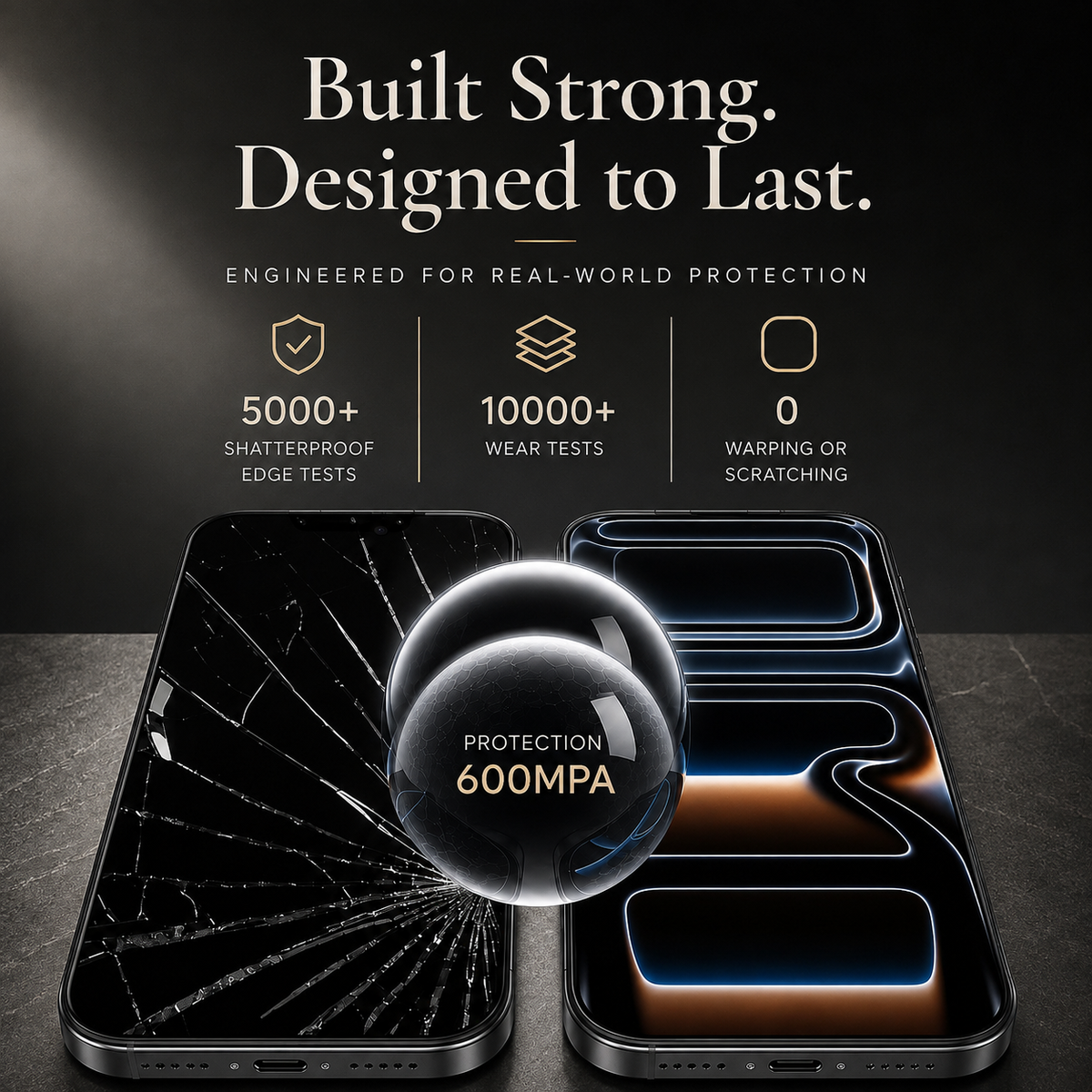 Premium Privacy Screen Protector Anti Spy Tempered Glass HD Display Fingerprint Resistant Scratch Resistant Shatter Protection Compatible with iPhone