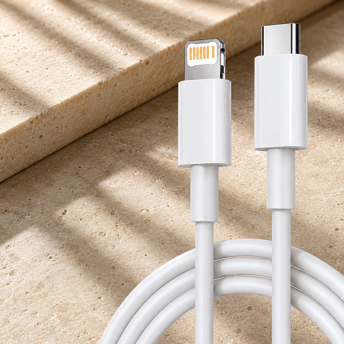 Premium USB C PD Fast Charging Cable 35W Data Sync Cord 2.4A Fast Charge TPE TPU Durable Cable Reliable Power Transfer Compatible with iPhone