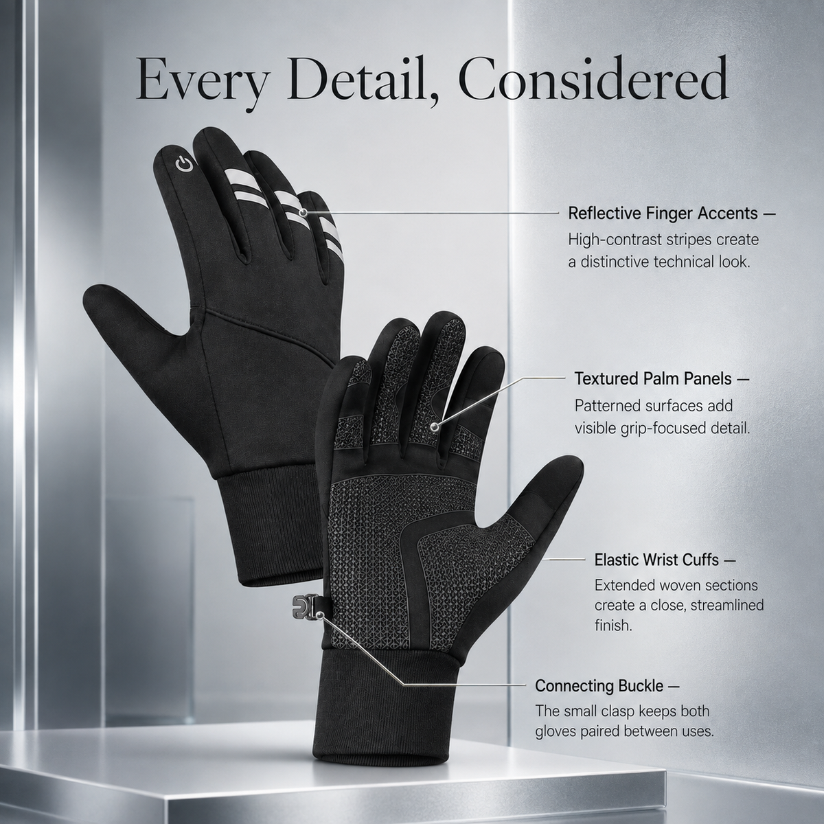 Premium Winter Cycling Gloves Waterproof Thermal Touchscreen Windproof Anti Slip 3M Insulated Sports Riding Gloves Unisex Compatible with iPhone Lined