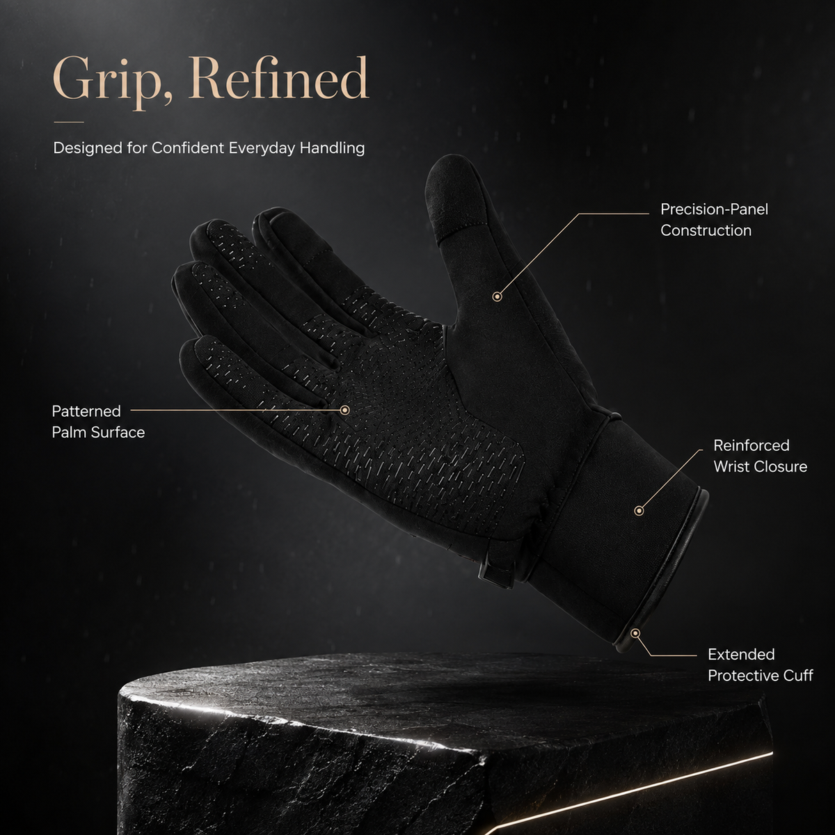 Premium Winter Cycling Gloves Waterproof Thermal Touchscreen Windproof Anti Slip 3M Insulated Sports Riding Gloves Unisex Compatible with iPhone Lined