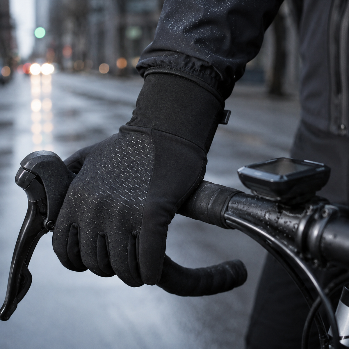 Premium Winter Cycling Gloves Waterproof Thermal Touchscreen Windproof Anti Slip 3M Insulated Sports Riding Gloves Unisex Compatible with iPhone Lined