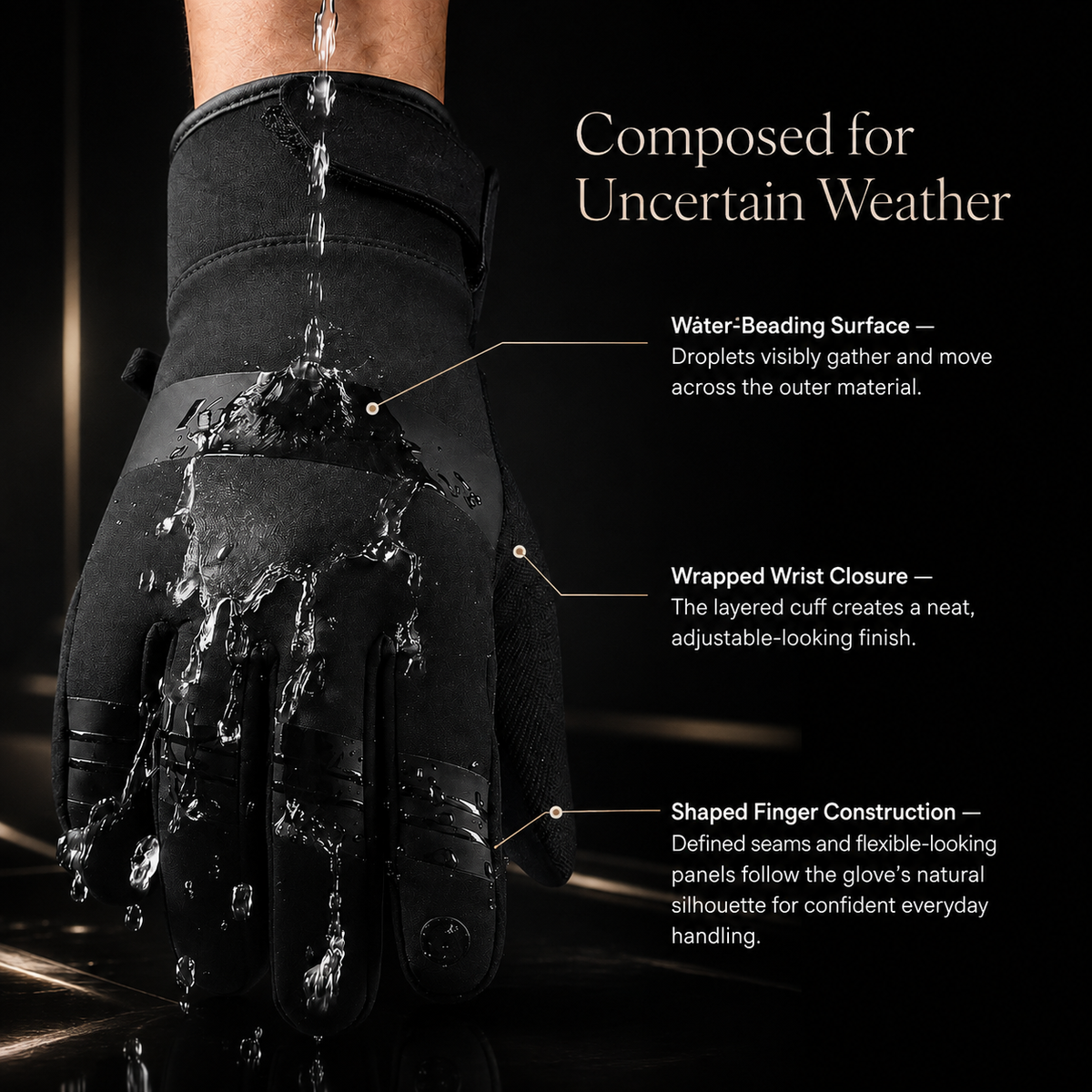 Premium Winter Cycling Gloves Waterproof Thermal Touchscreen Windproof Anti Slip 3M Insulated Sports Riding Gloves Unisex Compatible with iPhone Lined
