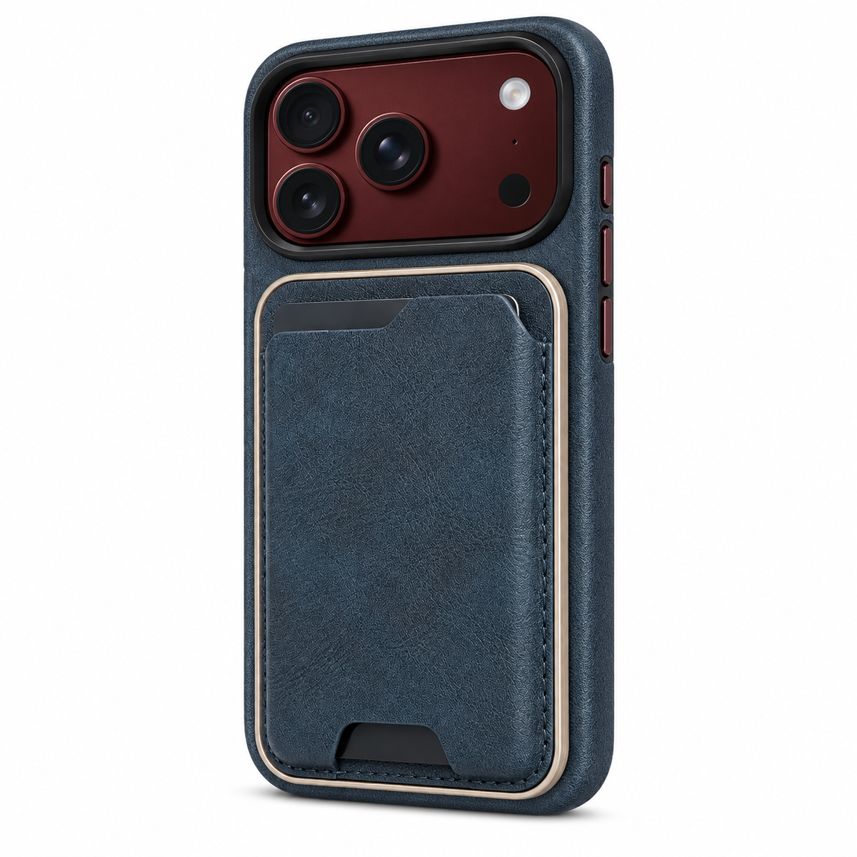 Premium iPhone Case 2 in 1 Detachable Card Holder MagSafe Magnetic Leather Foldable Shockproof Slim Wallet Comfortable Grip Protective Cover Case