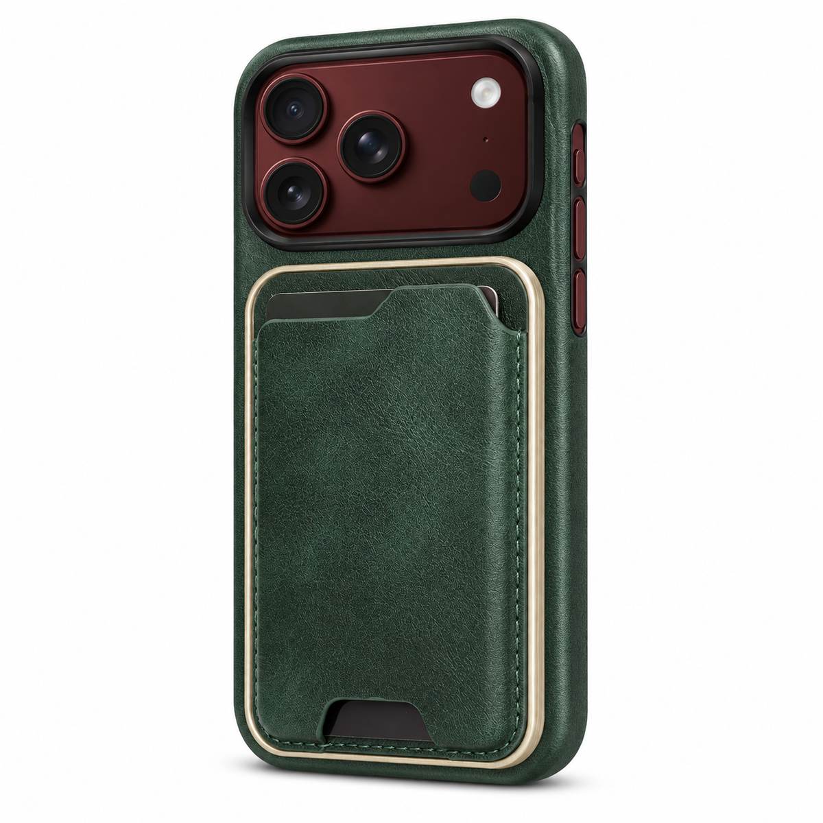 Premium iPhone Case 2 in 1 Detachable Card Holder MagSafe Magnetic Leather Foldable Shockproof Slim Wallet Comfortable Grip Protective Cover Case