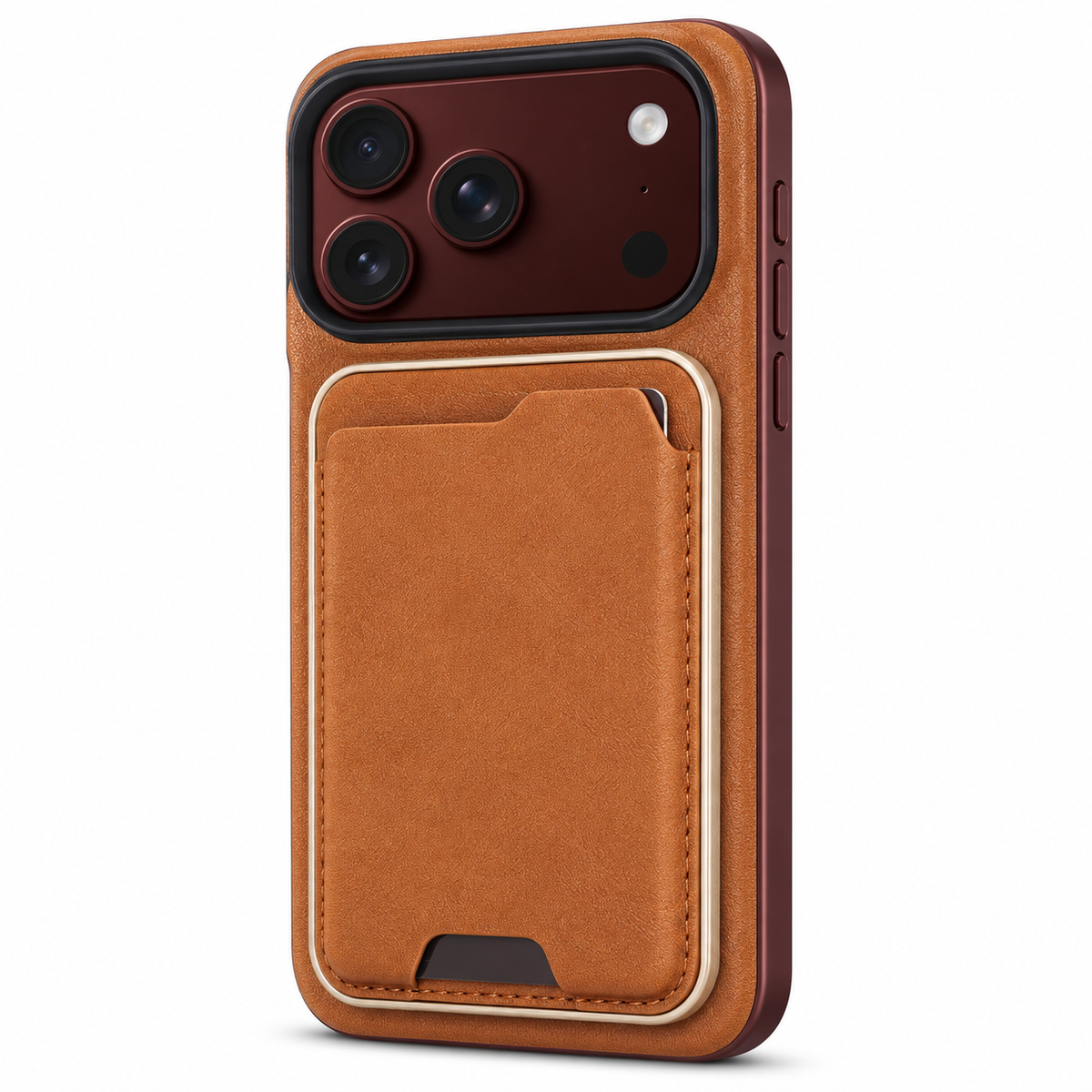 Premium iPhone Case 2 in 1 Detachable Card Holder MagSafe Magnetic Leather Foldable Shockproof Slim Wallet Comfortable Grip Protective Cover Case