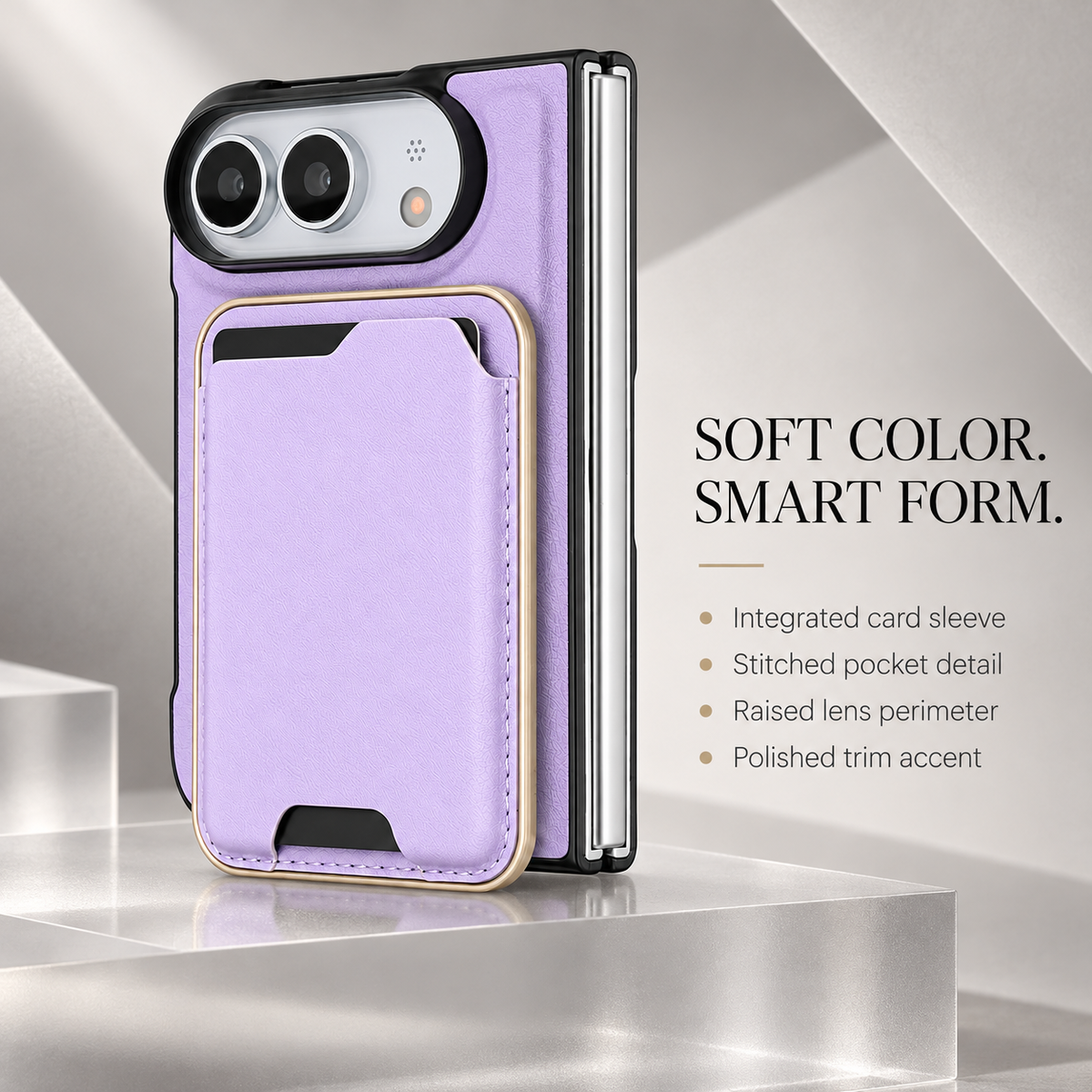 Premium iPhone Case 2 in 1 Detachable Card Holder MagSafe Magnetic Leather Foldable Shockproof Slim Wallet Comfortable Grip Protective Cover Case