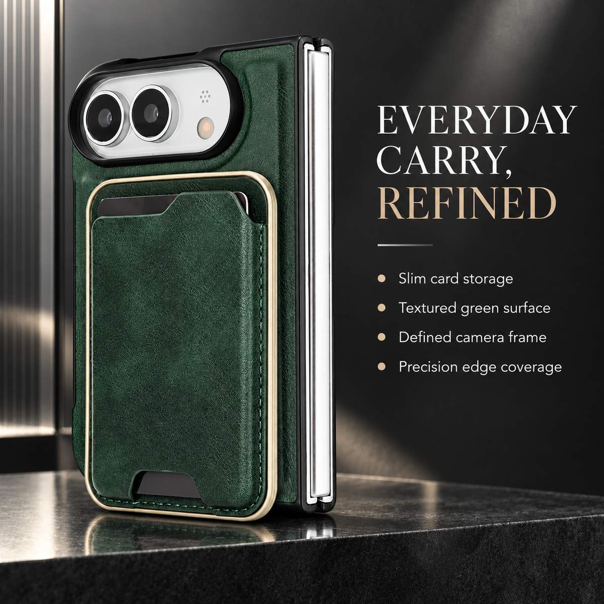 Premium iPhone Case 2 in 1 Detachable Card Holder MagSafe Magnetic Leather Foldable Shockproof Slim Wallet Comfortable Grip Protective Cover Case