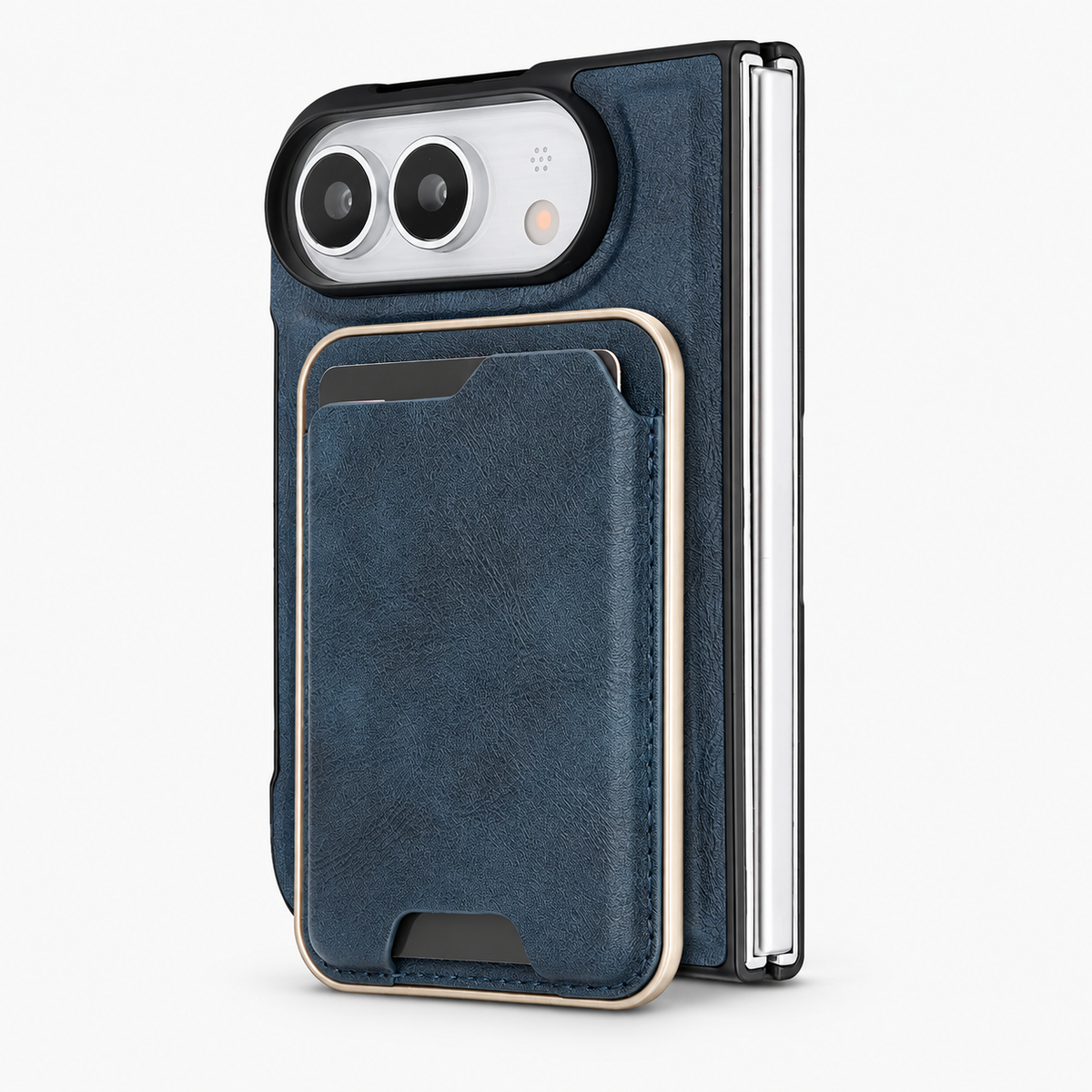 Premium iPhone Case 2 in 1 Detachable Card Holder MagSafe Magnetic Leather Foldable Shockproof Slim Wallet Comfortable Grip Protective Cover Case