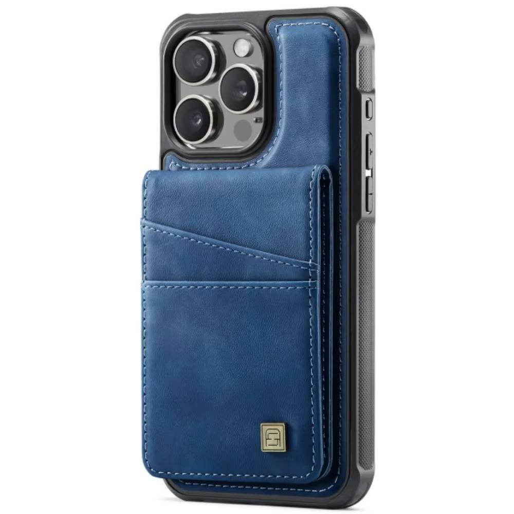Premium iPhone Case 2-in-1 Magnetic Detachable Wallet Flip Cover PU Leather Card Holder Cash Pocket Wrist Strap Shockproof Full Protection Slim Design