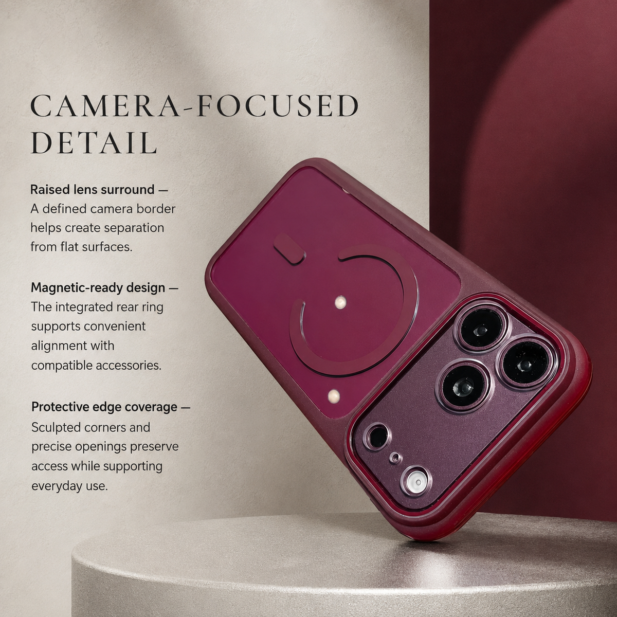 Premium iPhone Case Air Cushion Magnetic Clear Shockproof PC TPU Precision Cutout Anti Drop Transparent Slim Protective Bumper Phone Cover Case Design
