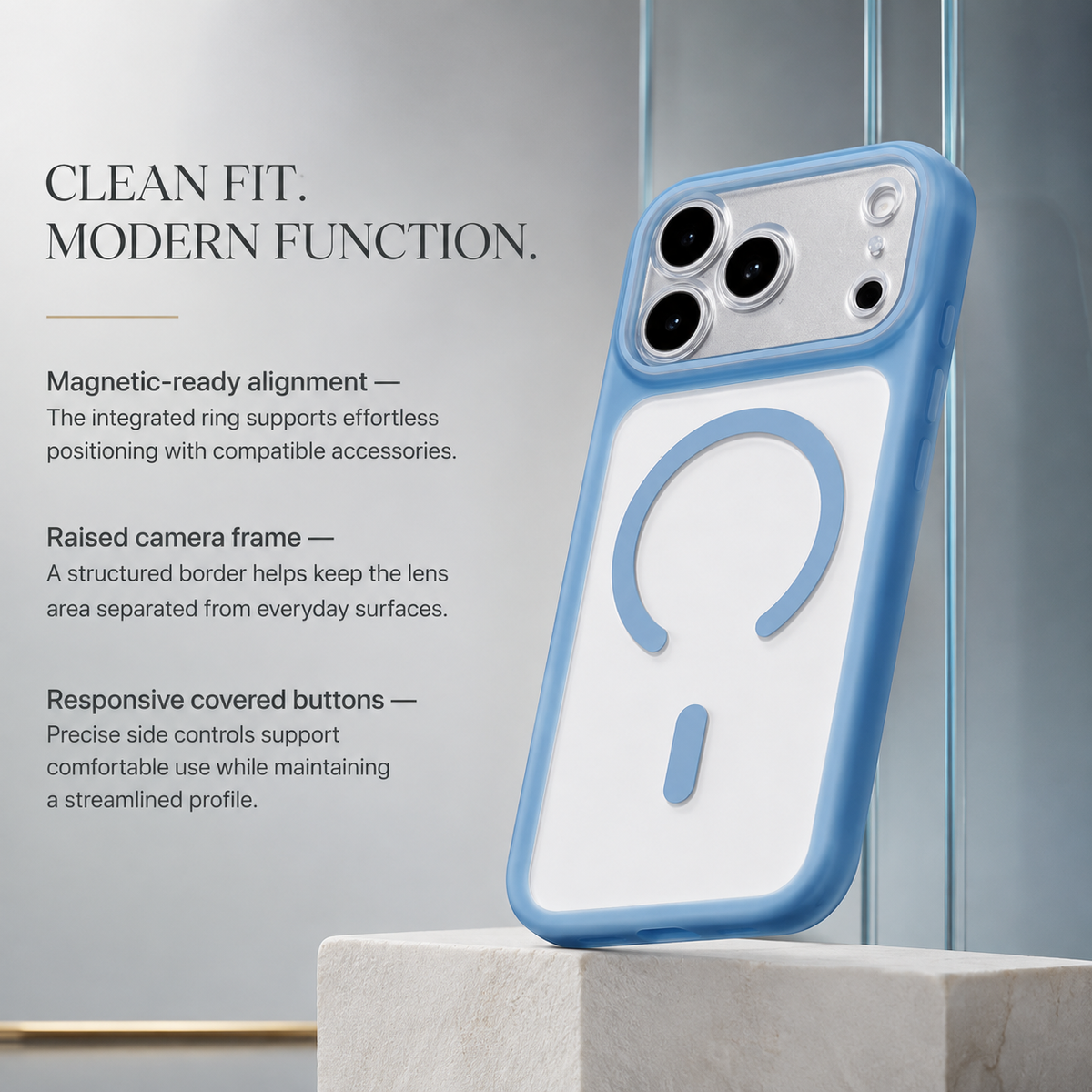 Premium iPhone Case Air Cushion Magnetic Clear Shockproof PC TPU Precision Cutout Anti Drop Transparent Slim Protective Bumper Phone Cover Case Design