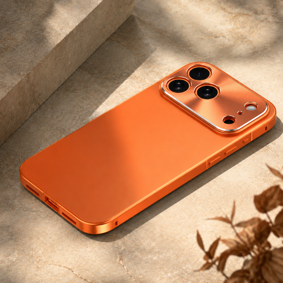 Premium iPhone Case All Aluminum Magnetic Frame Frosted PC Backplate Ultra Thin Shock Absorbing Protective Cover Camera Lens Guard Slim Durable Design