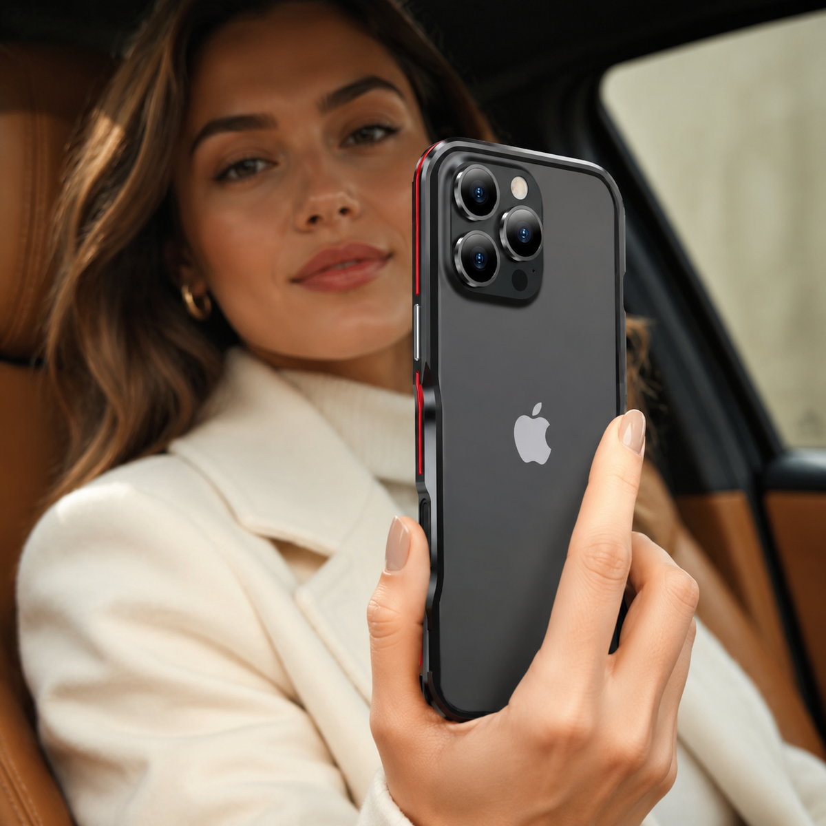 Premium iPhone Case Aluminum Alloy Armor Metal Bumper Shockproof Protective Frame Anti Scratch Anti Fingerprint Slim Reinforced Edge Protection Cover Case