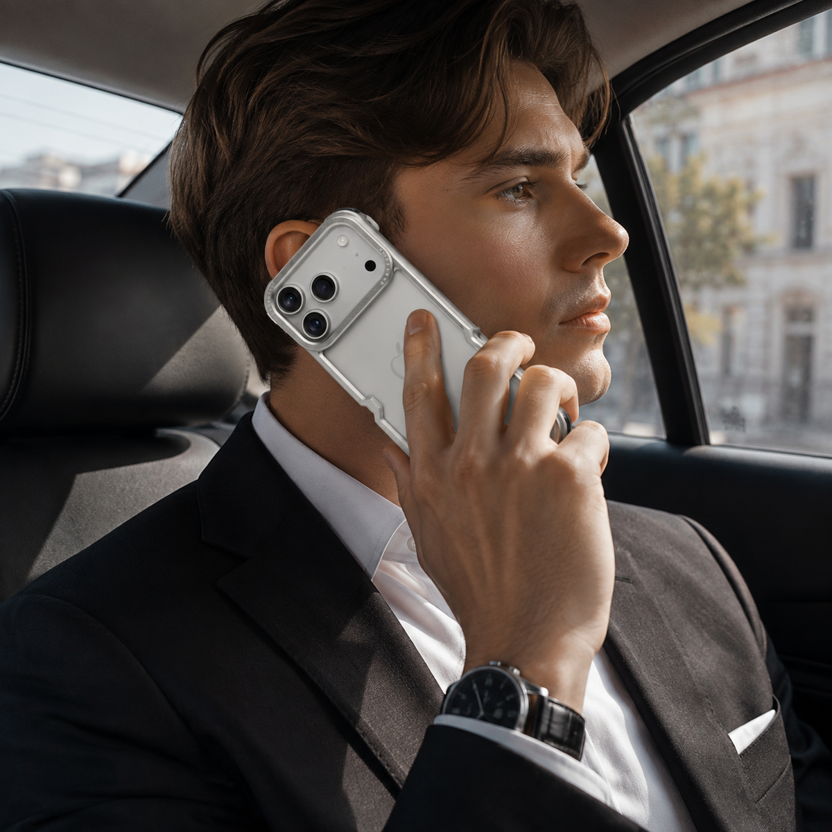 Premium iPhone Case Aluminum Alloy Bumper Ultra Thin Shockproof Protective Cover Open Back Wireless Charging Slim Lightweight Reinforced Edge Frame