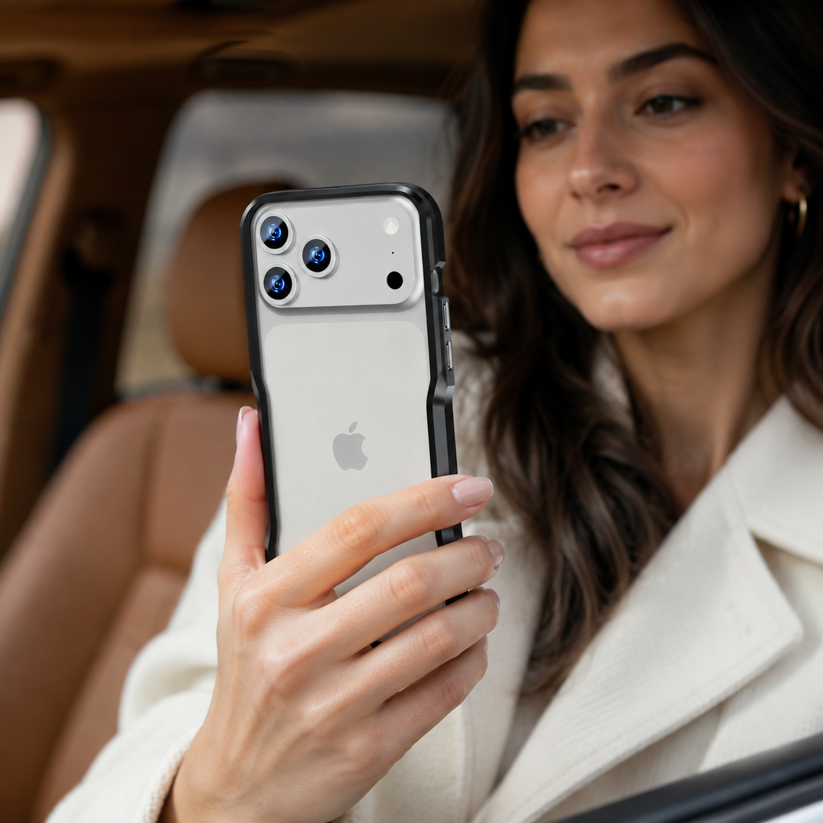 Premium iPhone Case Aluminum Alloy Metal Bumper Slim Backless Frame 4 Corner Shockproof Reinforced Edge Protection Lightweight Minimalist Cover Case
