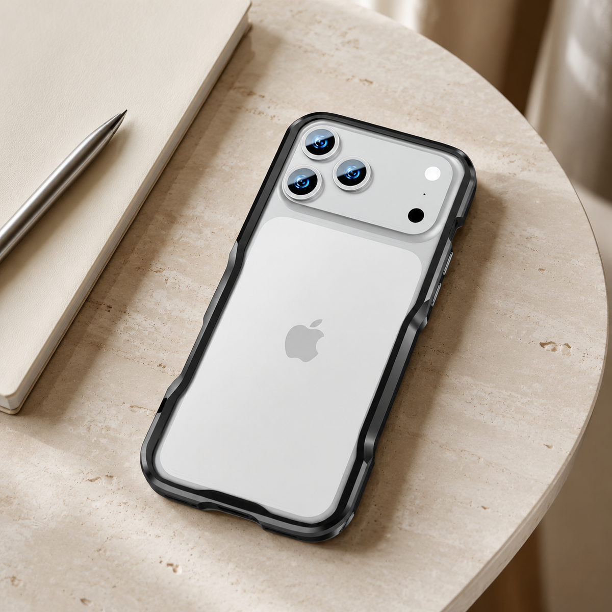 Premium iPhone Case Aluminum Alloy Multi Piece Bumper Shockproof Edge Protection Irregular Cut Metal Anti Scratch Non Slip Slim Lightweight Protective Frame