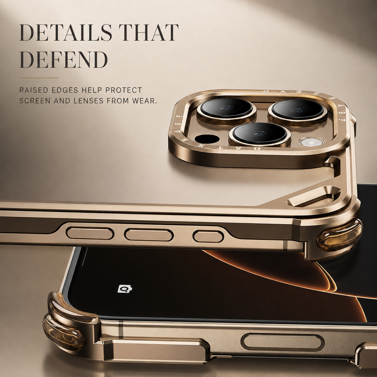 Premium iPhone Case Aluminum Alloy Ultra Thin Shockproof Protective Cover Wireless Charging Slim Lightweight Non Slip Minimalist Metal Frame Reinforced