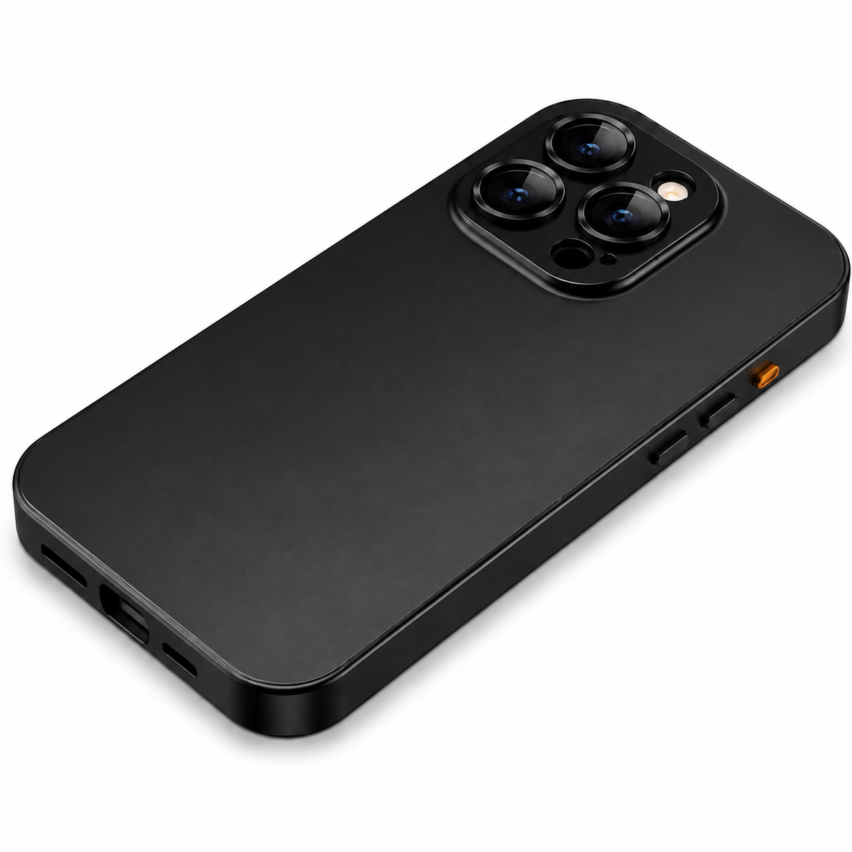 Premium iPhone Case Aluminum Metal Frame Protective Cover Shockproof Camera Lens Protection Wireless Charging Slim Lightweight PC Back Full Coverage