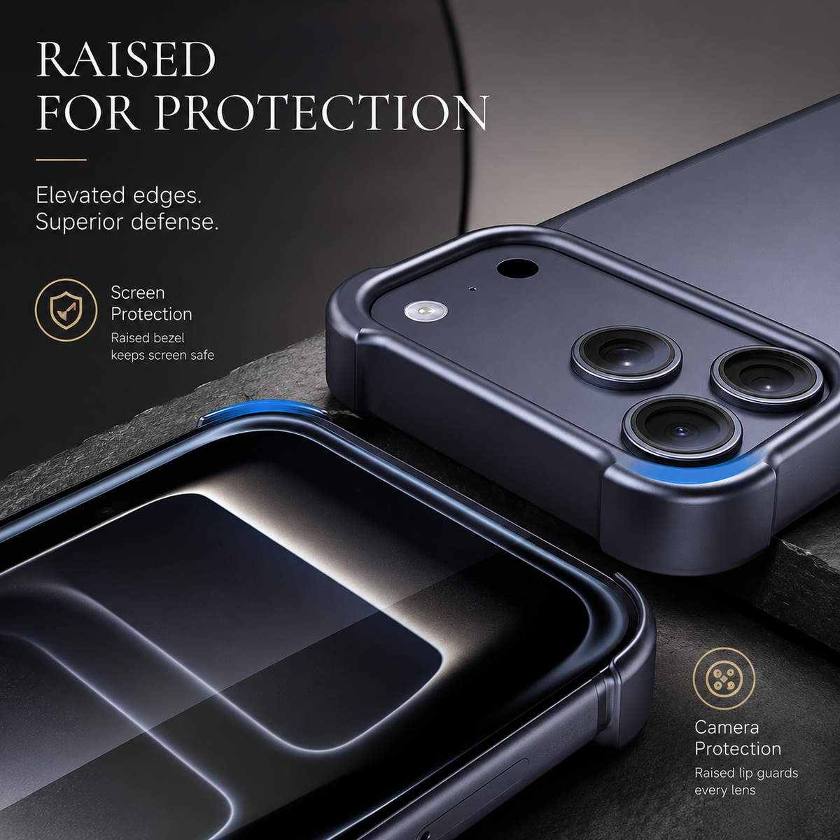 Premium iPhone Case Aviation Aluminum Frameless Metal Bumper Shockproof Borderless Ultra Slim Minimalist Lightweight Reinforced Edge Protective Cover