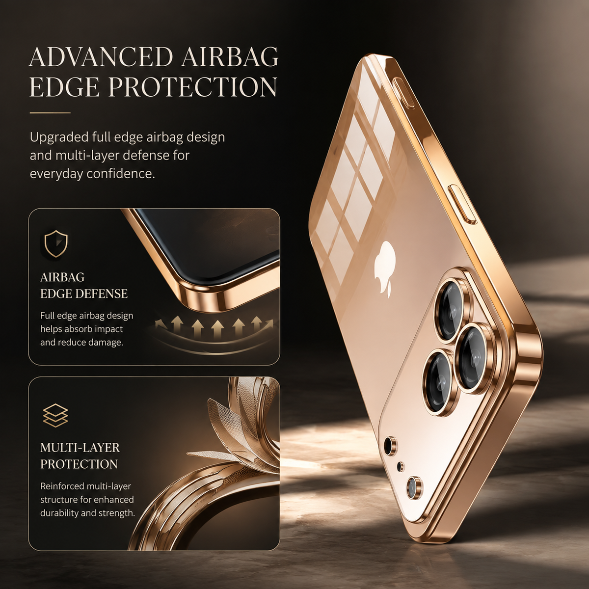 Premium iPhone Case Clear TPU Ultra Thin Protective Cover Camera Lens Protection Shockproof Anti Scratch Anti Fingerprint Transparent Slim Non Slip