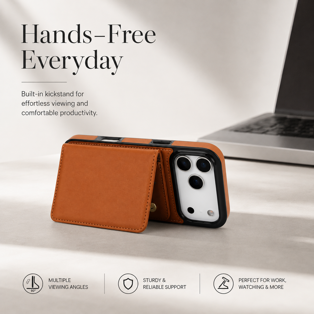 Premium iPhone Case Crossbody Leather Wallet RFID Card Holder Strap Pocket Kickstand Protective Flip Cover Shockproof Storage Phone Case