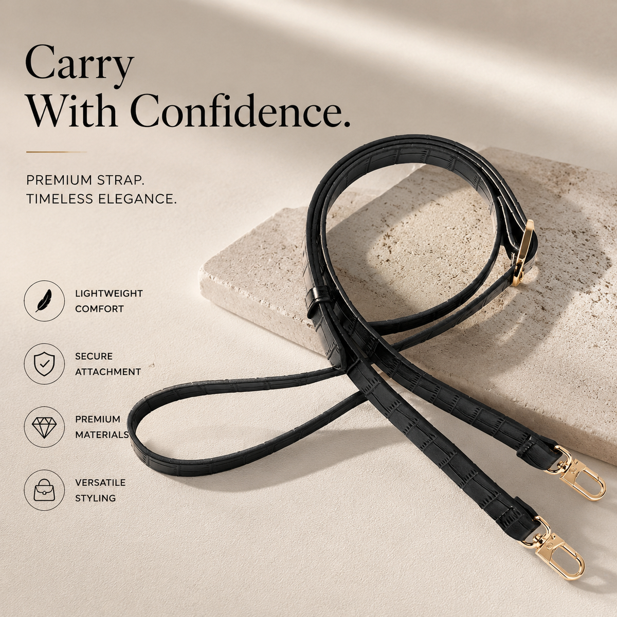 Premium iPhone Case Crossbody Wallet Leather Card Holder Lanyard Crocodile Pattern Protective Cover Anti Fingerprint Slim Soft Shockproof Lightweight Grip