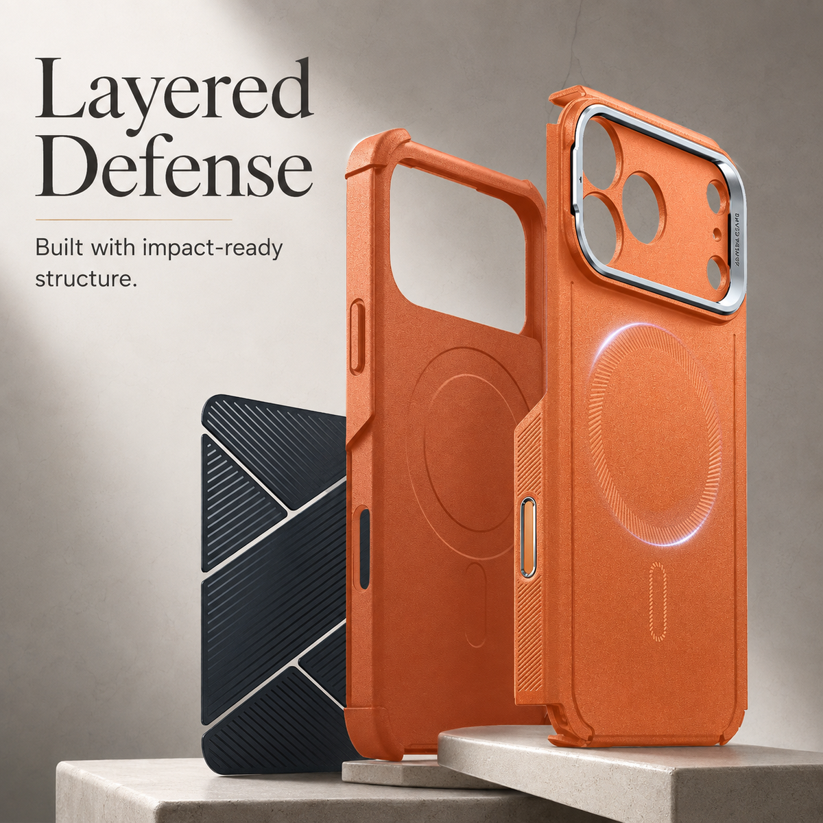 Premium iPhone Case ESR Magnetic Military Grade Stash Stand Shockproof PC TPU Anti Scratch Matte Non Slip MagSafe Protective Bumper Cover Case Design