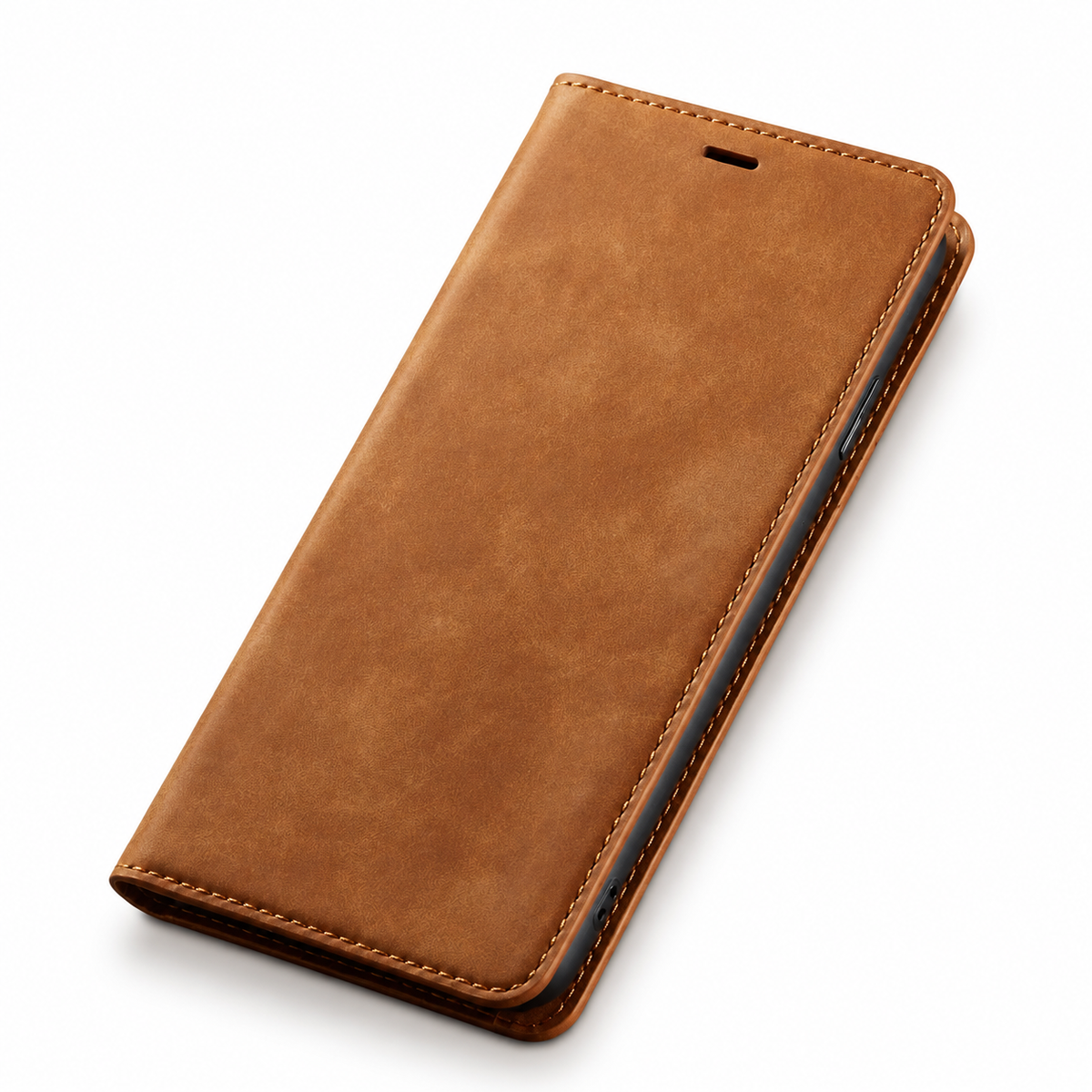 Premium iPhone Case Flip Wallet MagSafe Compatible Leather Card Holder Magnetic Closure Shockproof Protective Cover Camera Lens Protection Stand Function
