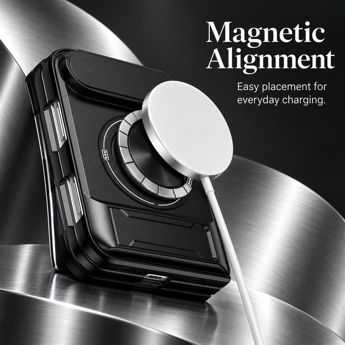 Premium iPhone Case Foldable Armor Slide Camera Lens Protector Magnetic Car Holder Ring Stand Shockproof PC TPU Tough Protective Cover Case Design