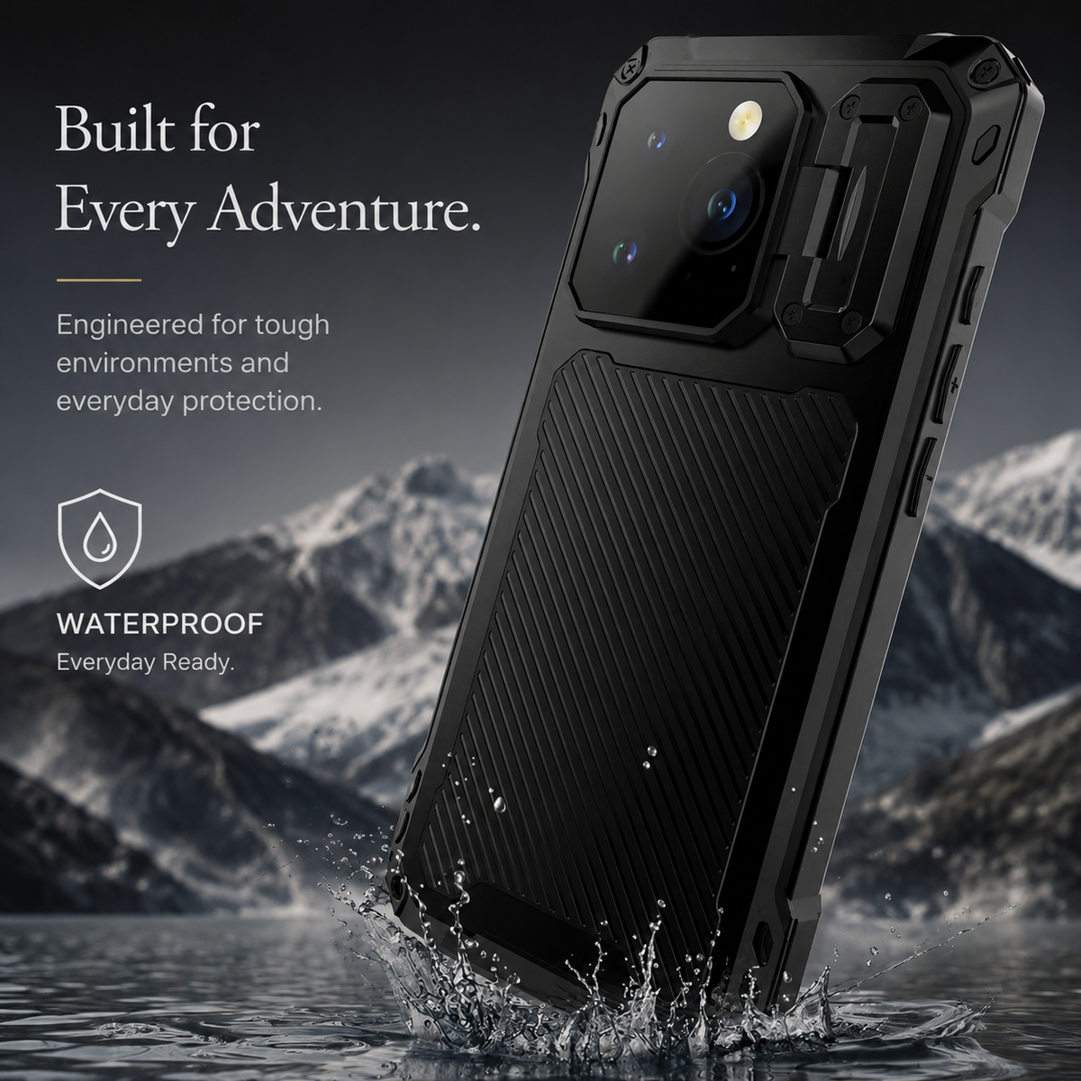Premium iPhone Case Full Body Rugged Shockproof Protective Cover Screen Protector Sliding Camera Guard Kickstand Anti Slip Heavy Duty Reinforced Armor