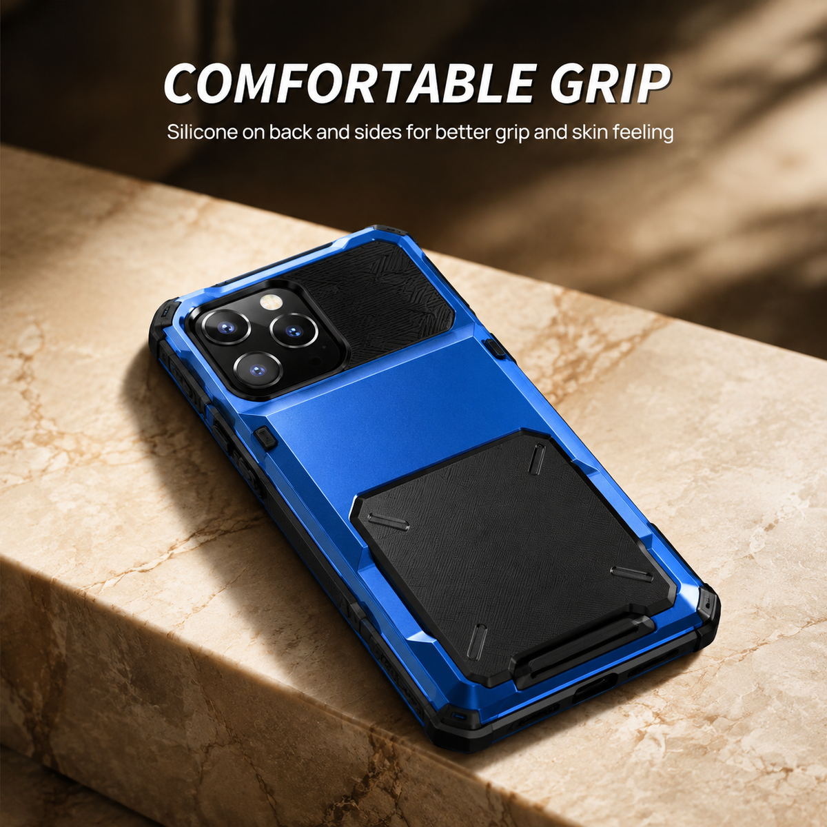 Premium iPhone Case Full Body Rugged Shockproof Protective Cover Screen Protector Sliding Camera Guard Kickstand Anti Slip Heavy Duty Reinforced Armor