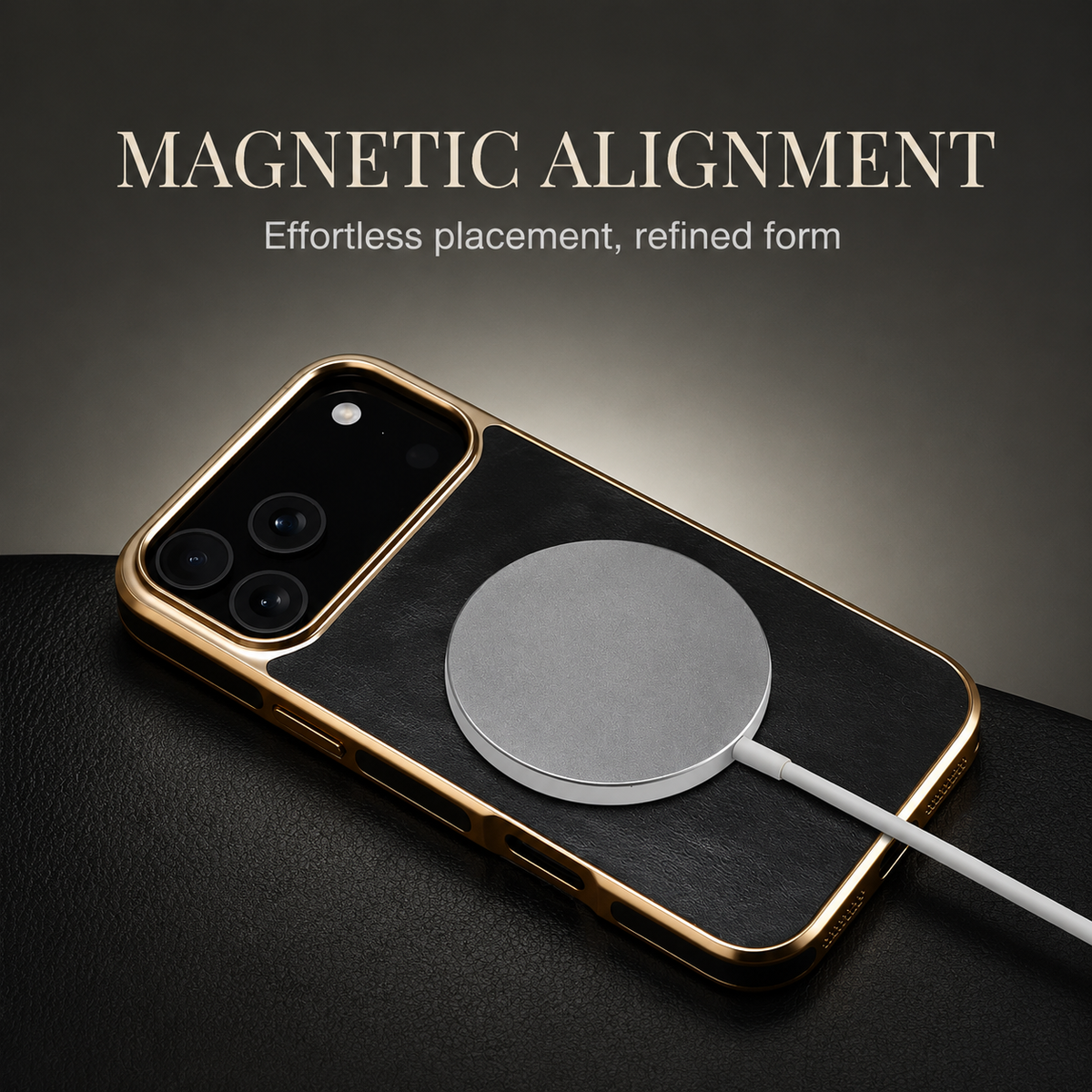 Premium iPhone Case Genuine Cowhide Leather Protective Cover Plated Edge Anti Scratch Non Slip Slim Lightweight Heat Resistant Soft Grip Full Coverage