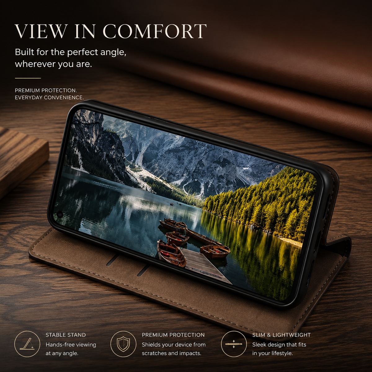 Premium iPhone Case Genuine Leather Flip Cover Crocodile Texture Wallet Card Holder Full Protection Anti Slip Shockproof Protective Case Secure Grip